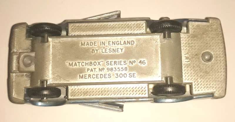 Vintage Lesney Matchbox No 46 Mercedes-Benz 300SE