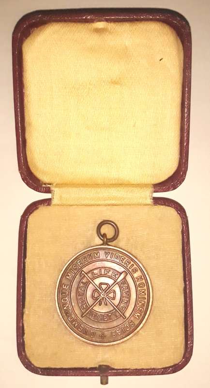 1938 Royal Life Saving Society Medal / Fob and Box