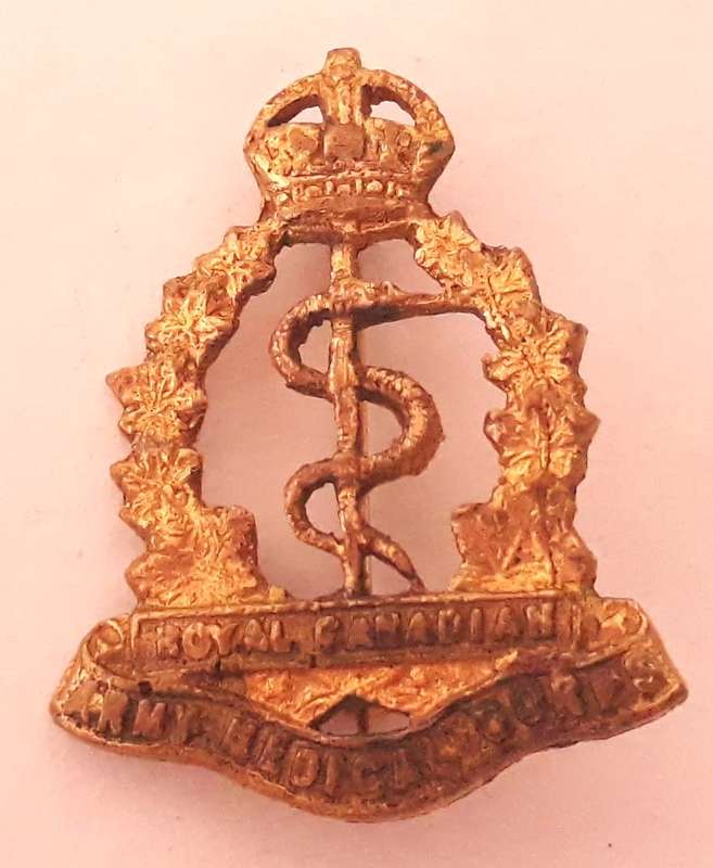 WW2 Royal Canadian Army Medical Corps Sweetheart Brooch