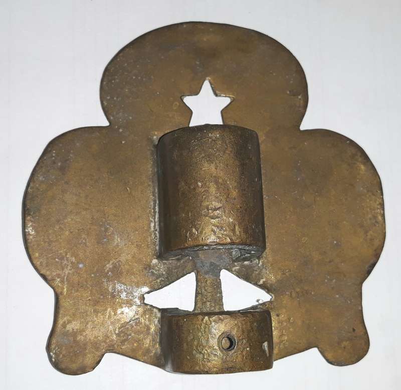 Vintage 1930/40s Girl Guides Brass Flag Pole Top