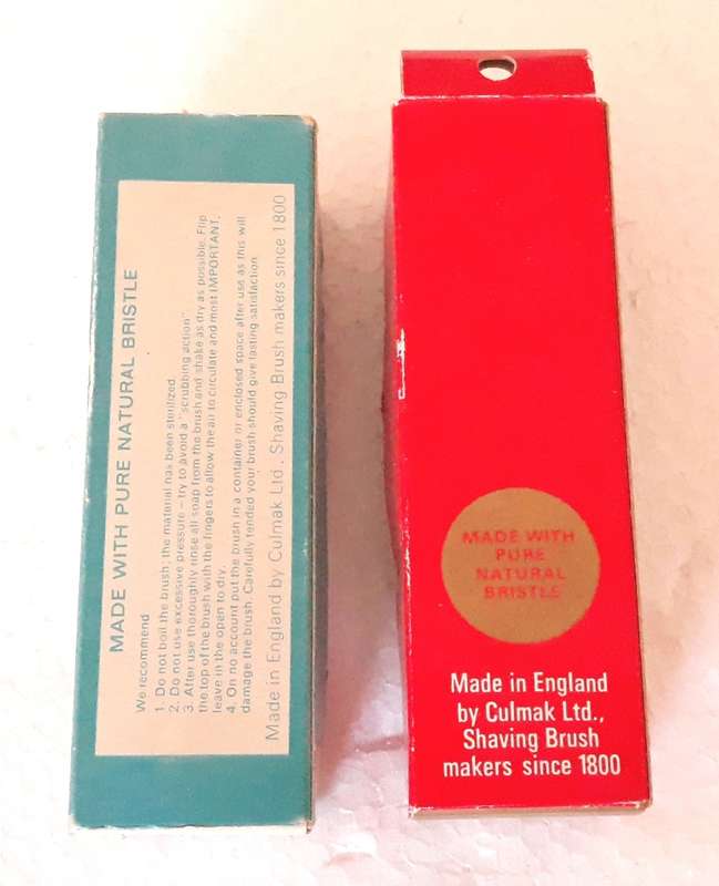 Vintage Culmak Shaving Brushes - Chum and Spartan
