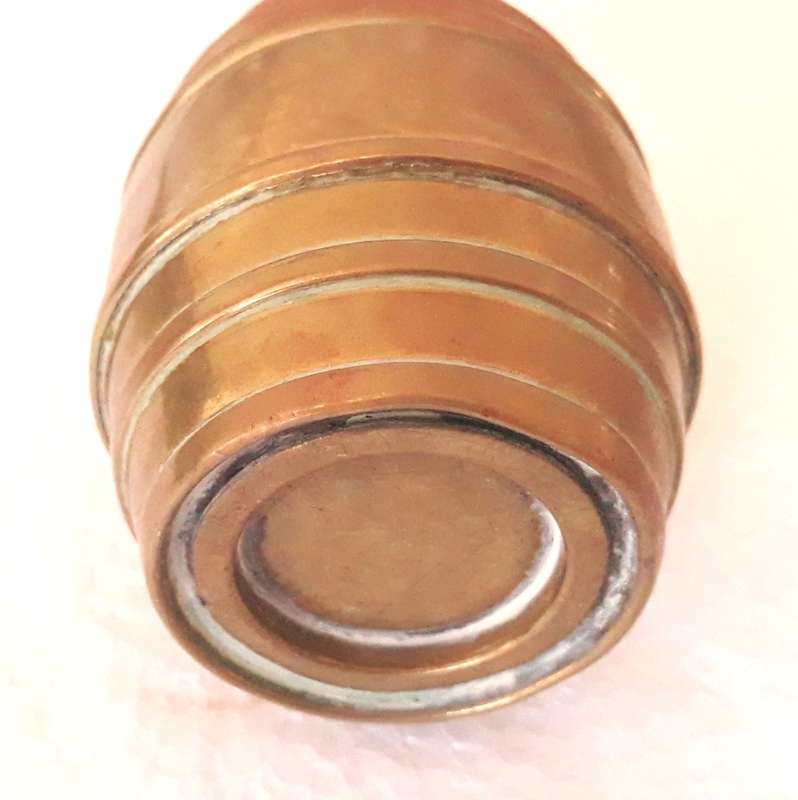 Antique Victorian/Edwardian Era Brass Barrel Money Box