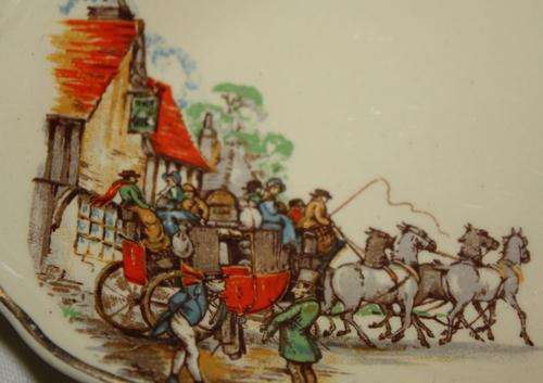 BEAUTIFUL!! A Coach scene in Village by J&G Meakin