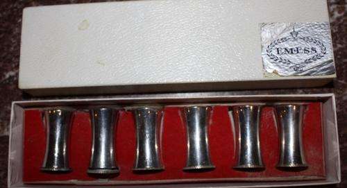 3 Salt & Pepper Sets of Emess Silver Plated - Still in original box