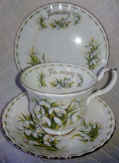 Royal Albert Flower of the Month - January Trio