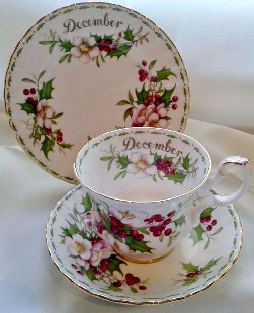 Royal Albert Flower of the Month - December Trio