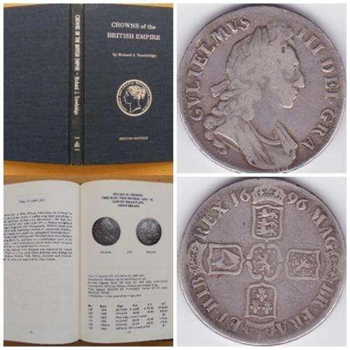 Historic Significant Old Silver Item 2 of 2.King WilliamIII Silver Crown 1696 Octavo++Bonus Book