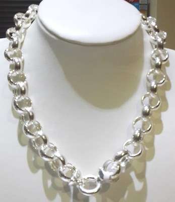 925 STERLING SILVER BELCHER CHAIN 16MM - 50CM LONG