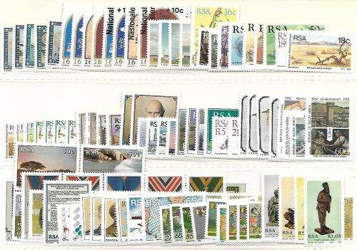 RSA bulk - 1988 - 1992 complete unmounted mint + all miniature sheets