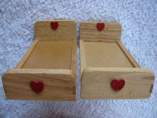 VARNISHED SINGLE BEDS
