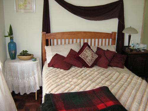 Pine double bed and matress