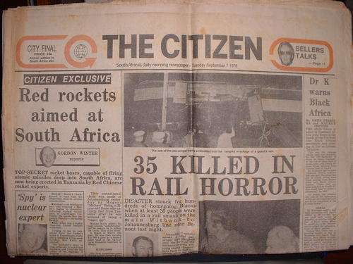The Citizen  newspaper,  first edition