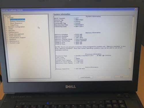 Dell Latitude E6510 Laptop