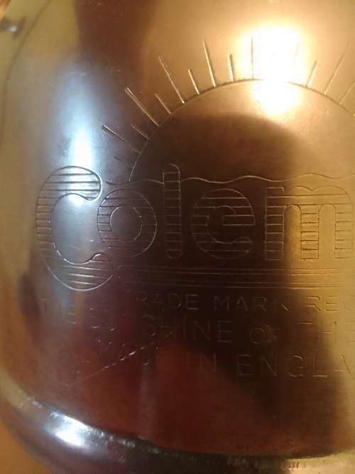 Very Rear Vintage Brass Coleman Lamp made in England