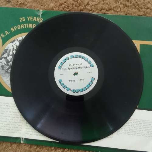 Vintage Nike Springbok Rugby Jersey and SABC Commentators Record