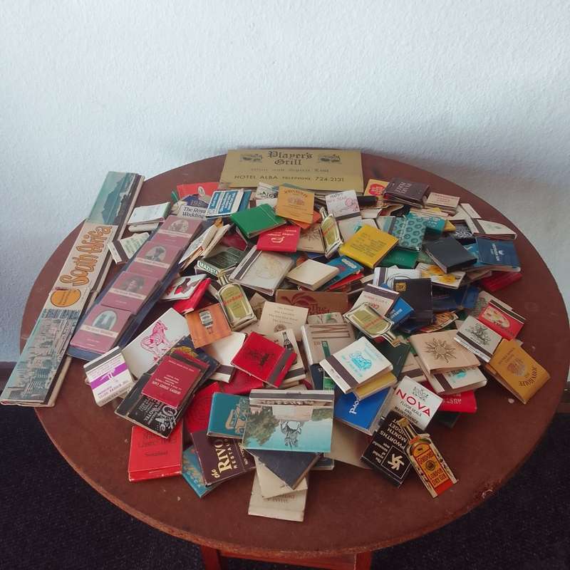 Massive lot over 200 collectable matchboxes from over the world