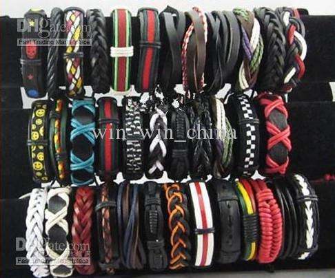UNISEX SURFER CUFF BRACELET WRISTBANDS - 36 PIECES