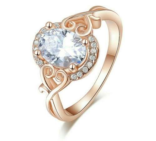 Elegant Rose Gold plated ring