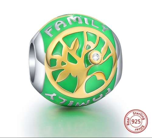 BEAUTIFUL 925 STERLING SILVER HIGH POLISHING COLOUR ENAMEL CHARM