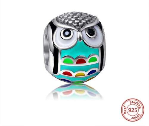 BEAUTIFUL 925 STERLING SILVER OWL ANIMAL CHARM
