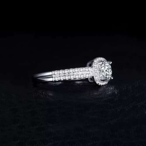 Genuine Sterling Silver 1.1ct Cubic Zirconia Promise Ring