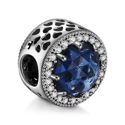 Sterling Silver Blue Ocean Charm