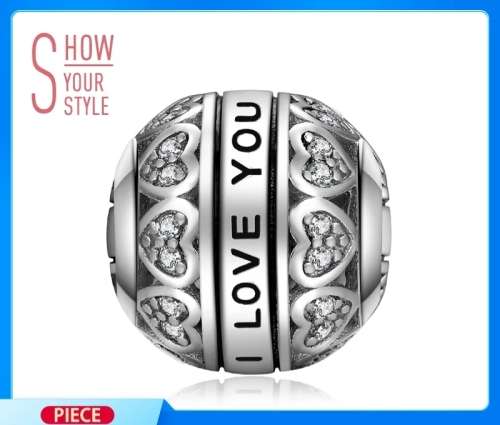 Sterling Silver Love Heart Charm