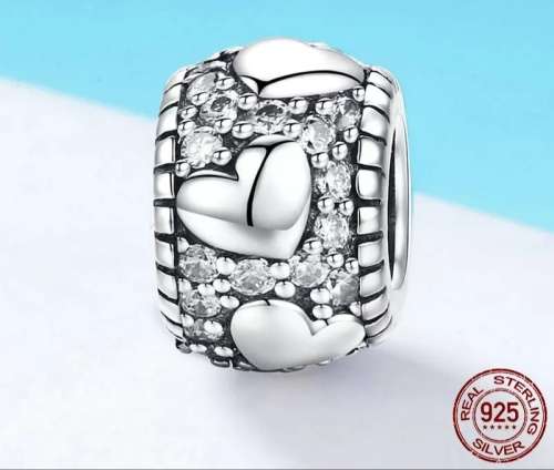 925 Genuine Sterling Silver Dazzling Charm