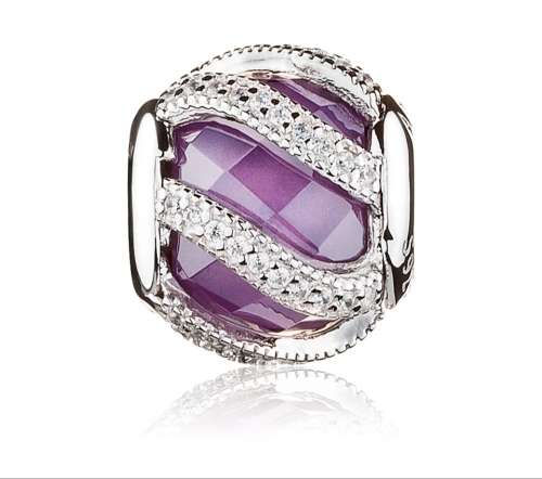925 Genuine Sterling Silver Purple Charm