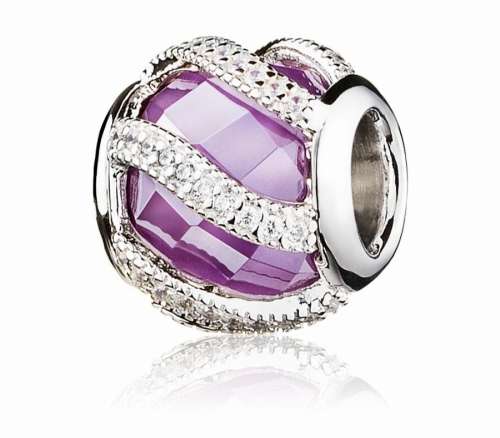 925 Genuine Sterling Silver Purple Charm