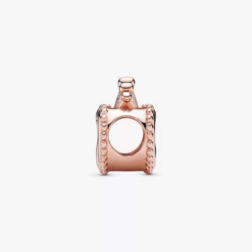 925 Sterling Silver Gold Crown Heart Charm