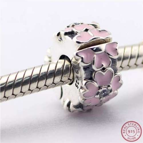 NEW 100% 925 Sterling Silver Primrose Clip Charm