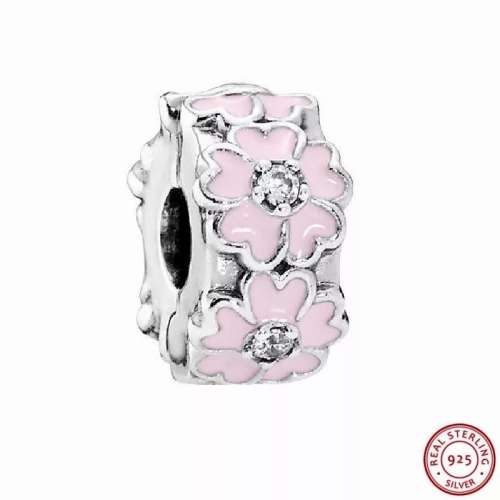 NEW 100% 925 Sterling Silver Primrose Clip Charm