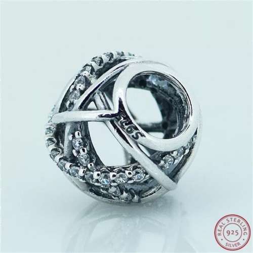 925 Sterling Silver Galaxy Openwork Charm