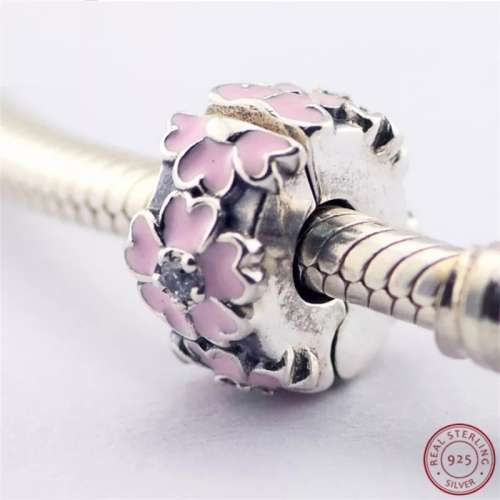 NEW 100% 925 Sterling Silver Primrose Clip Charm