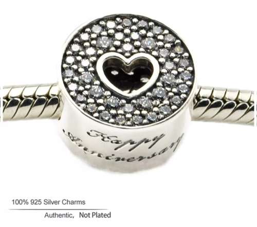 925 Sterling Silver Anniversary Charm