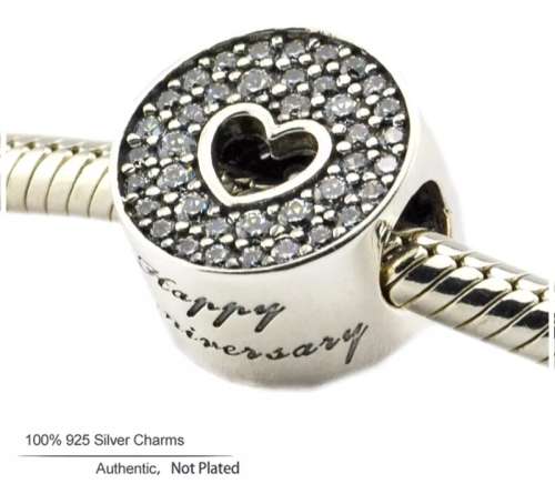 925 Sterling Silver Anniversary Charm