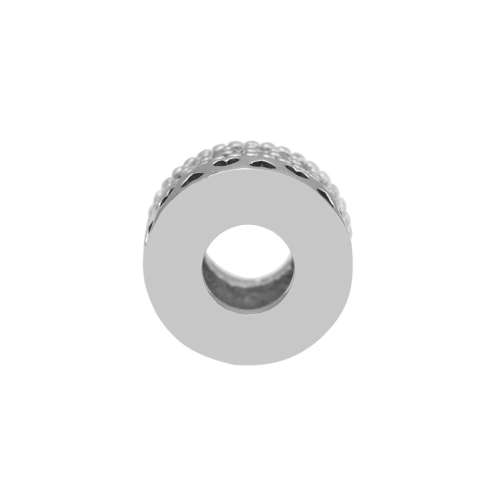925 Sterling Silver Classic Hearts Spacer Charm