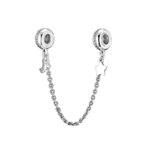 925 Sterling Silver Galaxy Safety Chain