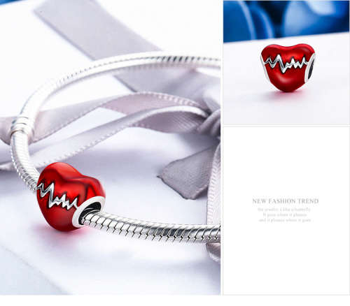 925 Sterling Silver Heart Charm
