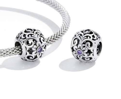 925 Sterling Silver Classic pattern Charm
