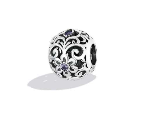 925 Sterling Silver Classic pattern Charm
