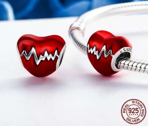 925 Sterling Silver Heart Charm