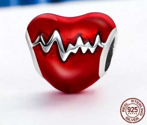 925 Sterling Silver Heart Charm