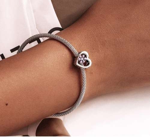 925 Sterling Silver heart Charm