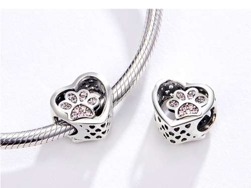 925 Sterling Silver Paw Charm