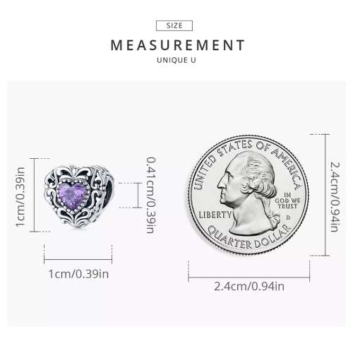 Sterling Silver Vintage  Heart Charm