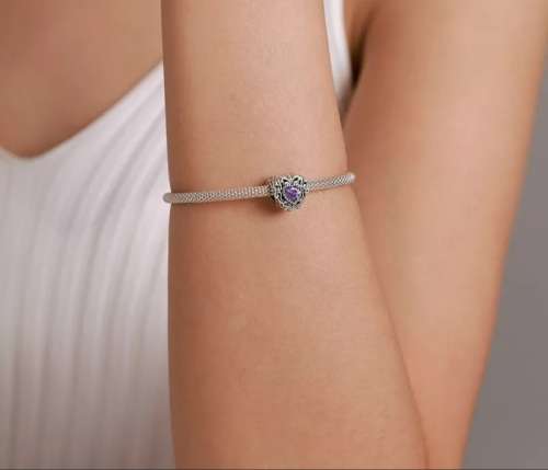 Sterling Silver Vintage  Heart Charm