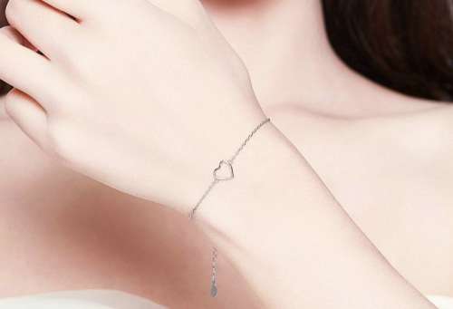 925 Sterling Silver Heart Bracelet