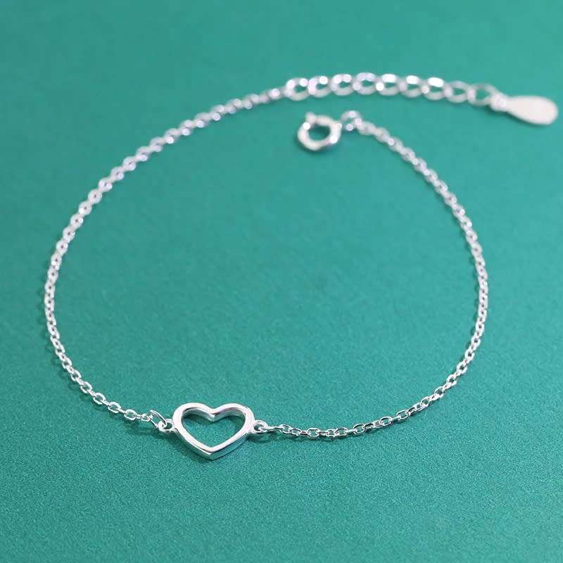 925 Sterling Silver Heart Bracelet